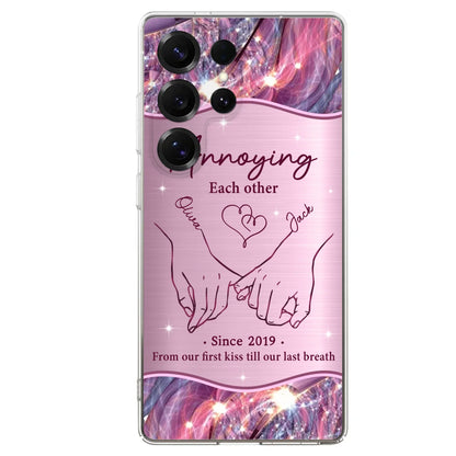 Custom Personalized Couple Phone Case For iPhone/ Samsung - Gift Idea For Couple - Annoying Each Other