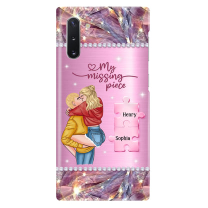 Custom Personalized Couple iPhone/ Samsung Phone Case - Gift Idea For Couple/ Christmas - My Missing Piece
