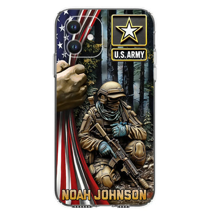 Custom Personalized Veteran Phone Case For iPhone/ Samsung - Veteran Gift Idea - Custom Name