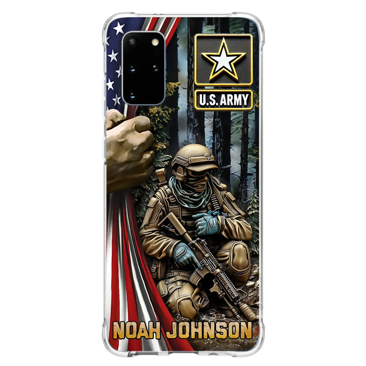 Custom Personalized Veteran Phone Case For iPhone/ Samsung - Veteran Gift Idea - Custom Name