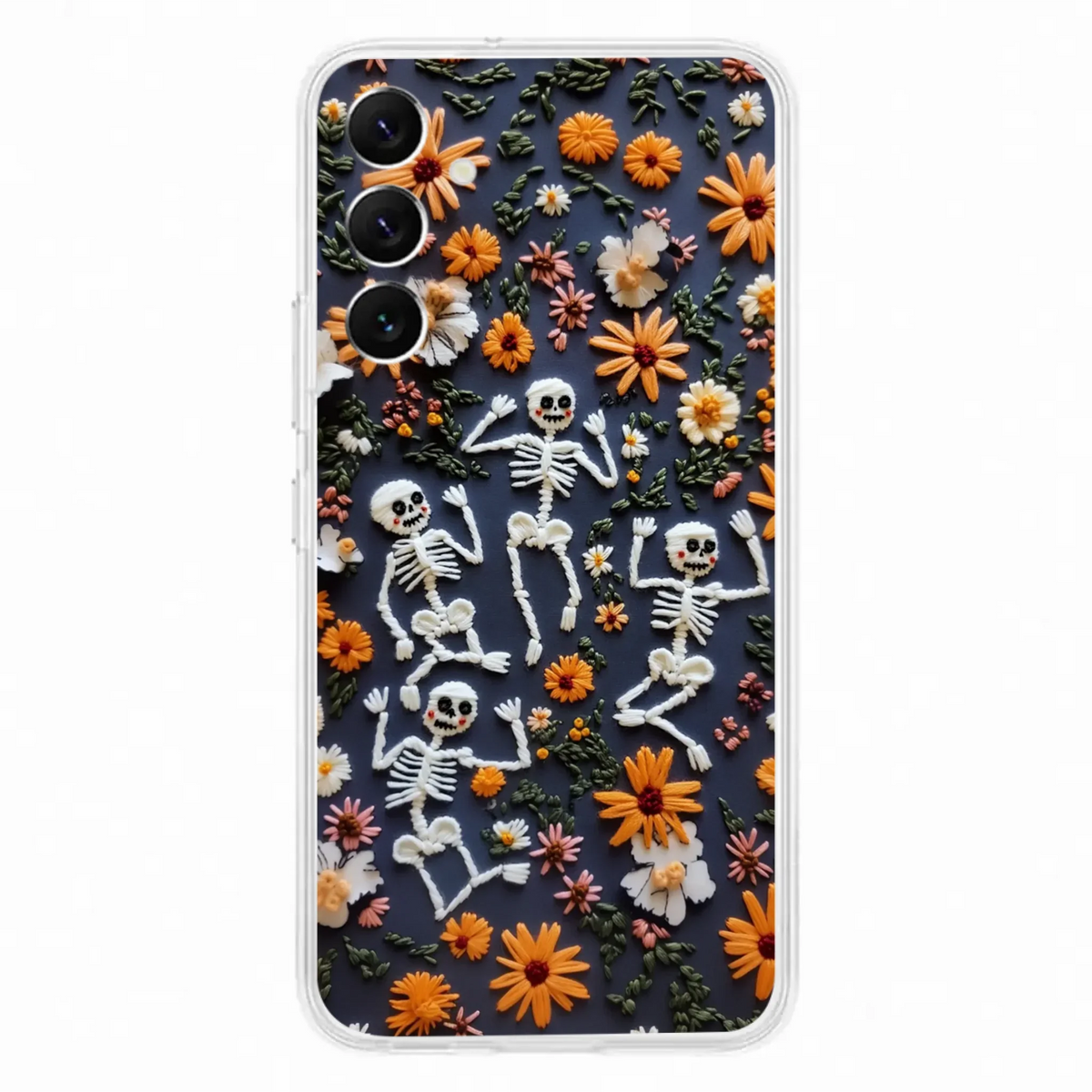 Custom Personalized 3D Skeleton Phone Case - Halloween Gift Idea - Case For iPhone/ Samsung