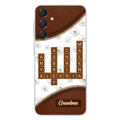 Custom Personalized Grandma Crossword iPhone/ Samsung Case - Gift Idea For Christmas/ Grandma