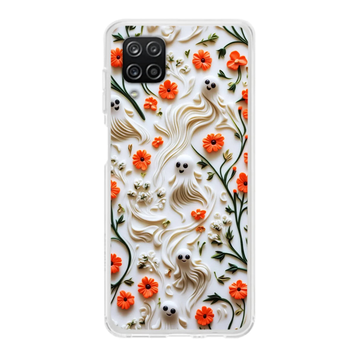 Custom Personalized 3D Clay Boo Phone Case - Halloween Gift Idea - Case For iPhone/ Samsung