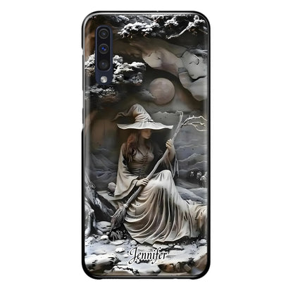 Custom Personalized Witch Phone Case - Halloween/ Birthday Gift Idea For Yourself, Witch Lovers - Case For iPhone/ Samsung