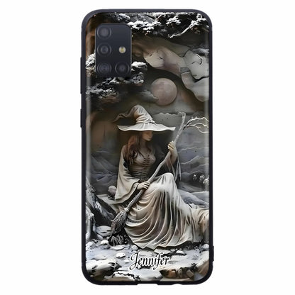 Custom Personalized Witch Phone Case - Halloween/ Birthday Gift Idea For Yourself, Witch Lovers - Case For iPhone/ Samsung