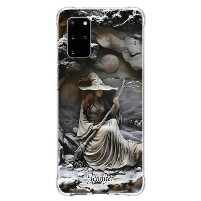 Custom Personalized Witch Phone Case - Halloween/ Birthday Gift Idea For Yourself, Witch Lovers - Case For iPhone/ Samsung