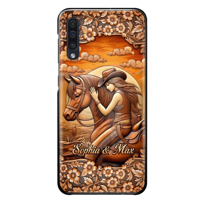 Custom Personalized Horse Girl Phone Case - Gift Idea For Horse Lover - Case For iPhone/ Samsung