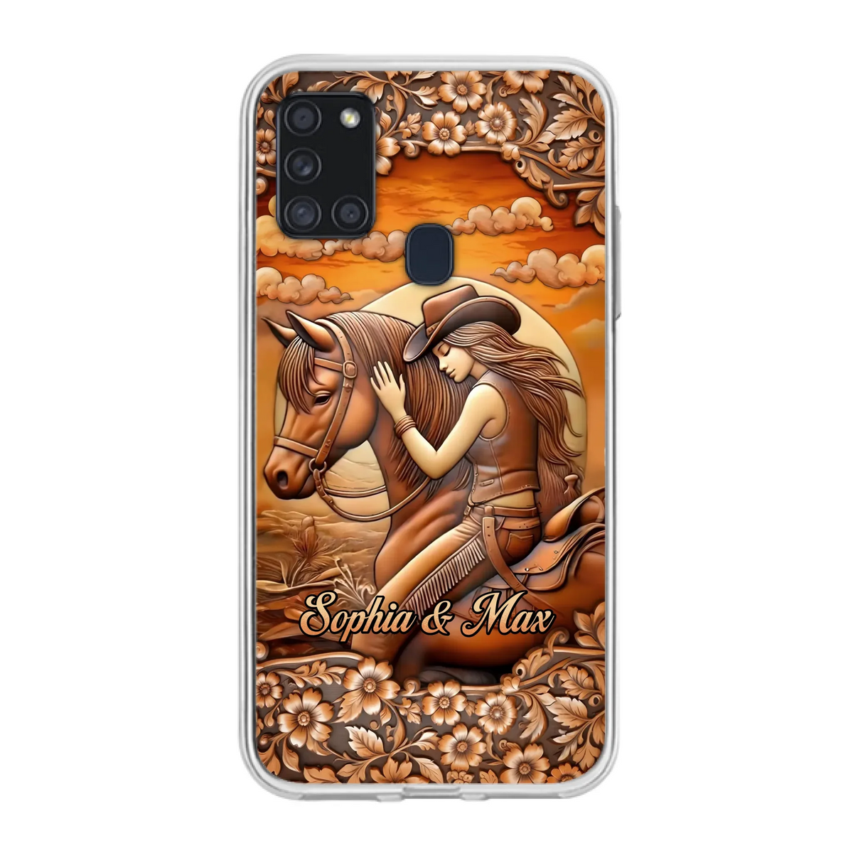 Custom Personalized Horse Girl Phone Case - Gift Idea For Horse Lover - Case For iPhone/ Samsung