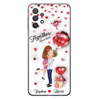 Custom Personalized Couple 3D Phone Case - Gift Idea For Couple - Case For iPhone/ Samsung - Together Since