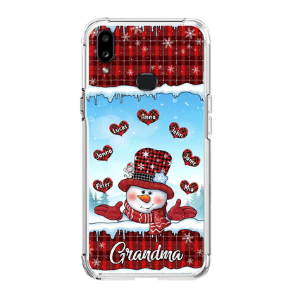 Custom Personalized Grandma Children Phone Case - Christmas Gift For Grandma/ Mom - Upto 7 Kids - Case For iPhone/ Samsung