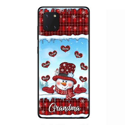 Custom Personalized Grandma Children Phone Case - Christmas Gift For Grandma/ Mom - Upto 7 Kids - Case For iPhone/ Samsung