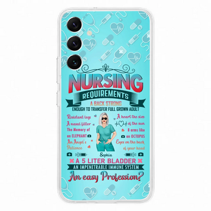 Custom Personalized Nurse Phone Case For iPhone/ Samsung - Nurse/ Birthday Gift Idea - Nursing Requirements