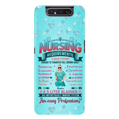 Custom Personalized Nurse Phone Case For iPhone/ Samsung - Nurse/ Birthday Gift Idea - Nursing Requirements