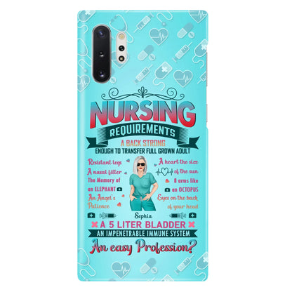 Custom Personalized Nurse Phone Case For iPhone/ Samsung - Nurse/ Birthday Gift Idea - Nursing Requirements