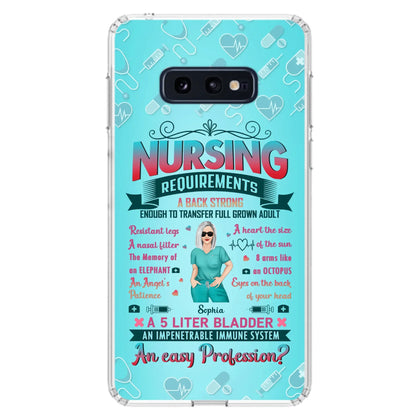 Custom Personalized Nurse Phone Case For iPhone/ Samsung - Nurse/ Birthday Gift Idea - Nursing Requirements