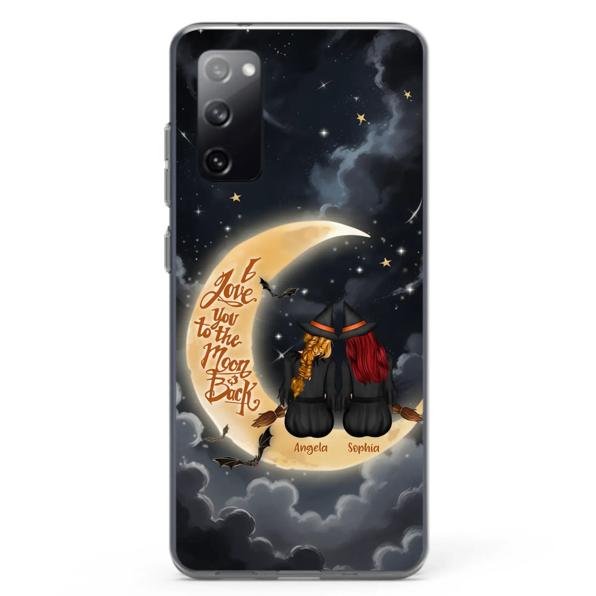 Custom Personalized Witches Phone Case For iPhone/ Samsung - Gift Idea For Friend -Memorial Gift - I Love You To The Moon & Back