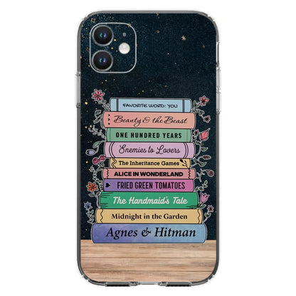 Custom Personalized Reading Book Phone Case For iPhone/ Samsung - Gift Idea For Reading Lover/ Birthday