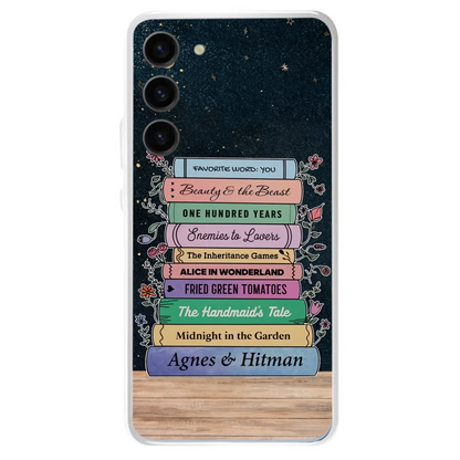 Custom Personalized Reading Book Phone Case For iPhone/ Samsung - Gift Idea For Reading Lover/ Birthday