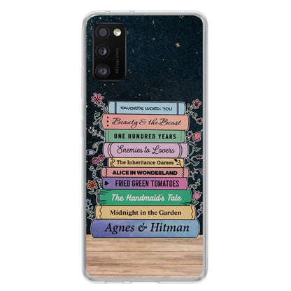 Custom Personalized Reading Book Phone Case For iPhone/ Samsung - Gift Idea For Reading Lover/ Birthday