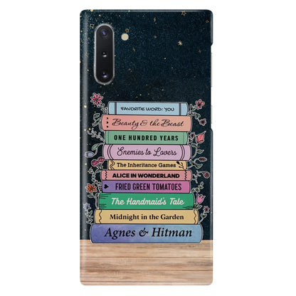Custom Personalized Reading Book Phone Case For iPhone/ Samsung - Gift Idea For Reading Lover/ Birthday