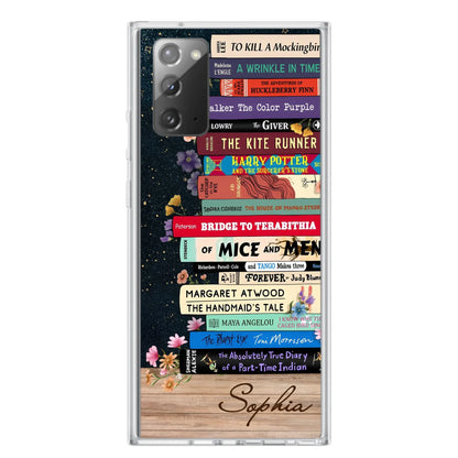 Custom Personalized Books Phone Case - Reading Book Lover Gift Idea - Case For iPhone/ Samsung