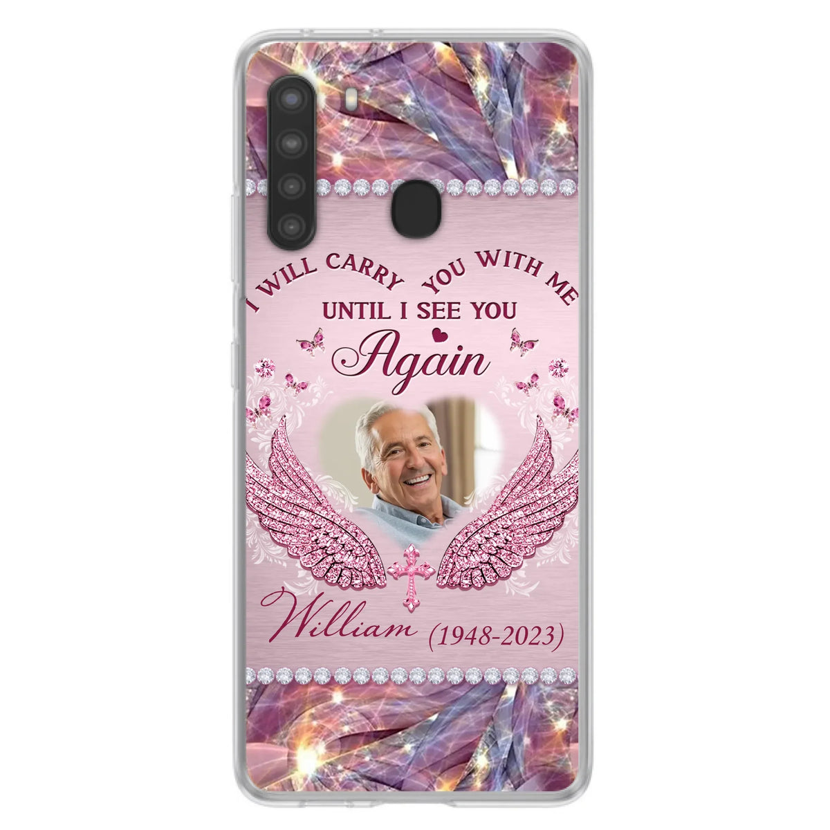 Custom Personalized Memorial Phone Case - Upload Photo - Memorial Gift Idea For Family Member - Until I See You Again - Case for iPhone/ Samsung