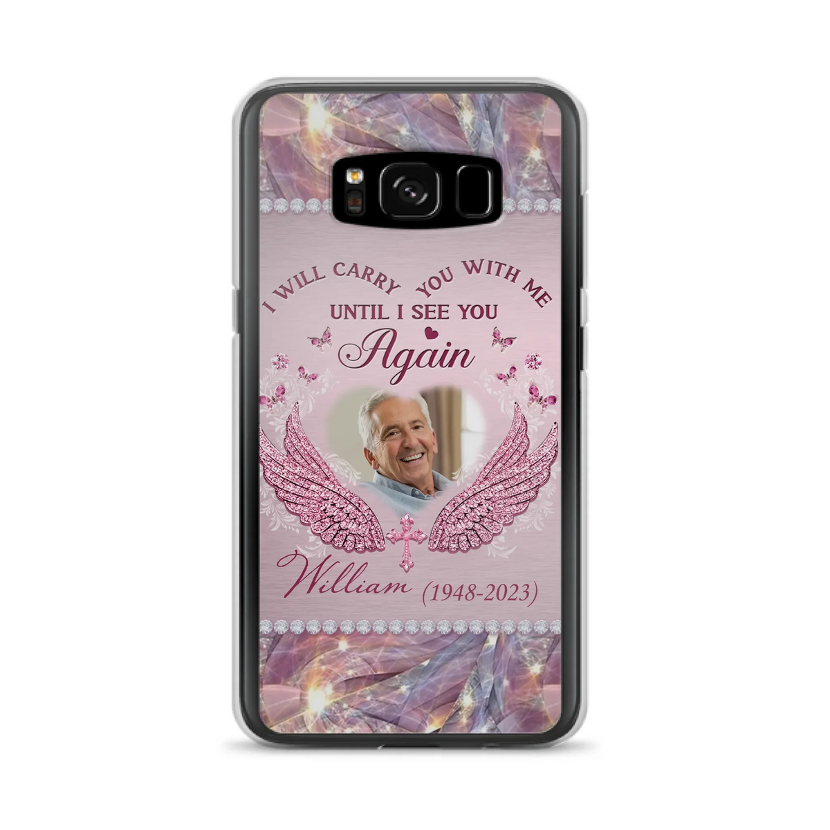 Custom Personalized Memorial Phone Case - Upload Photo - Memorial Gift Idea For Family Member - Until I See You Again - Case for iPhone/ Samsung