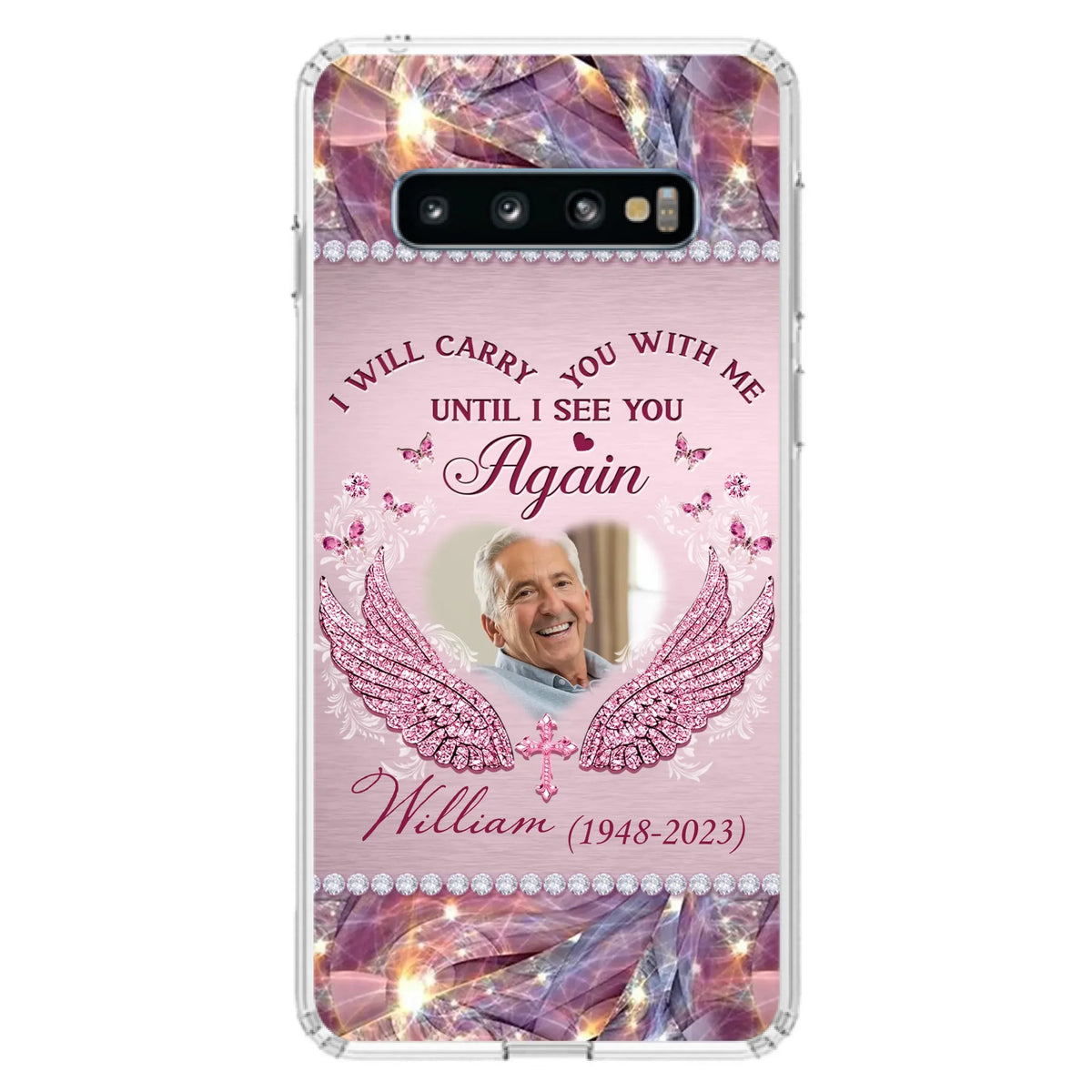 Custom Personalized Memorial Phone Case - Upload Photo - Memorial Gift Idea For Family Member - Until I See You Again - Case for iPhone/ Samsung