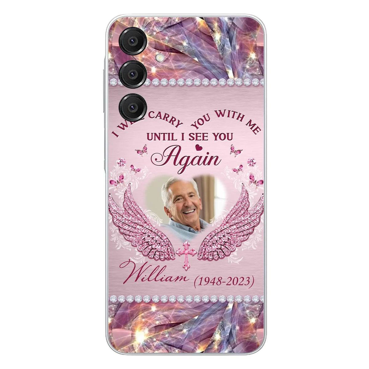 Custom Personalized Memorial Phone Case - Upload Photo - Memorial Gift Idea For Family Member - Until I See You Again - Case for iPhone/ Samsung