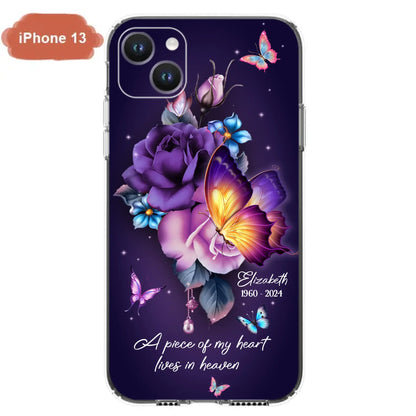 Custom Personalized Butterfly Memorial Phone Case - Memorial Gift Idea - Case for iPhone/Samsung