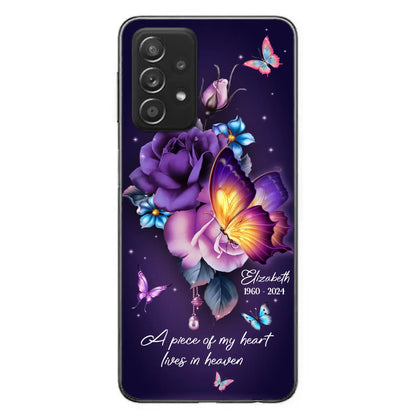 Custom Personalized Butterfly Memorial Phone Case - Memorial Gift Idea - Case for iPhone/Samsung