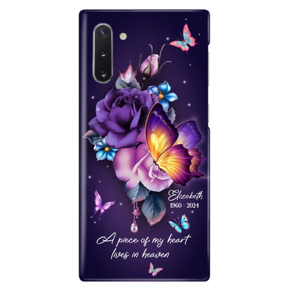 Custom Personalized Butterfly Memorial Phone Case - Memorial Gift Idea - Case for iPhone/Samsung