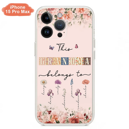 Custom Personalized Grandma/Mom Phone Case - Upto 7 Kids - Mother's Day Gift Idea for Grandma/Mom - Case for iPhone/Samsung