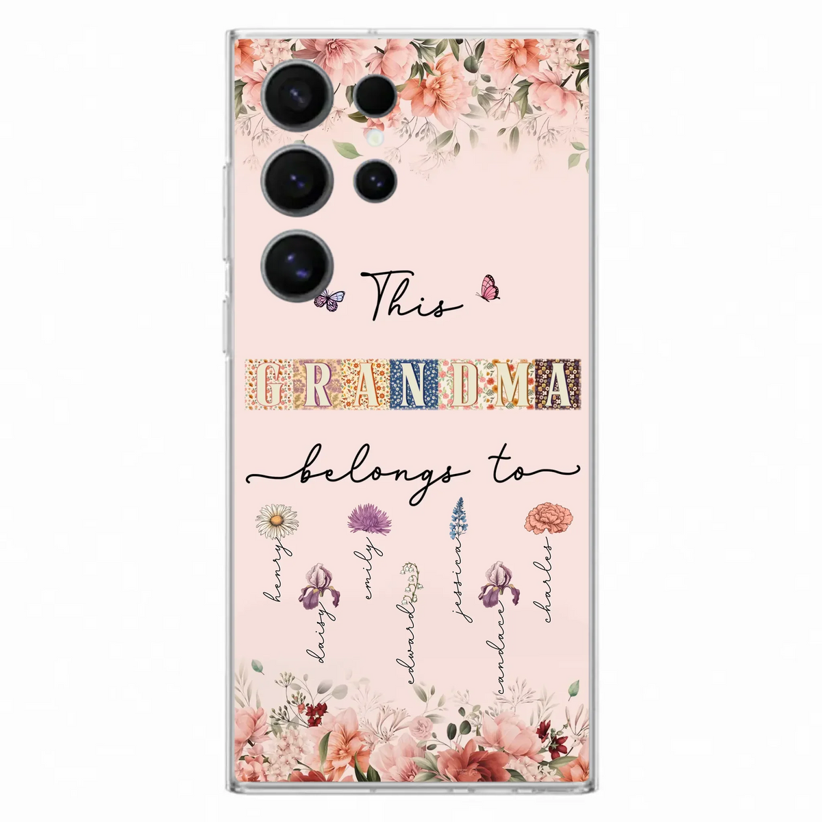 Custom Personalized Grandma/Mom Phone Case - Upto 7 Kids - Mother's Day Gift Idea for Grandma/Mom - Case for iPhone/Samsung