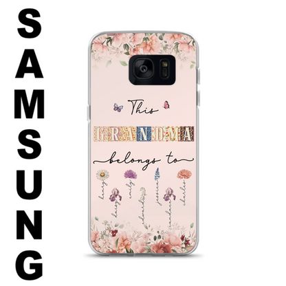 Custom Personalized Grandma/Mom Phone Case - Upto 7 Kids - Mother's Day Gift Idea for Grandma/Mom - Case for iPhone/Samsung
