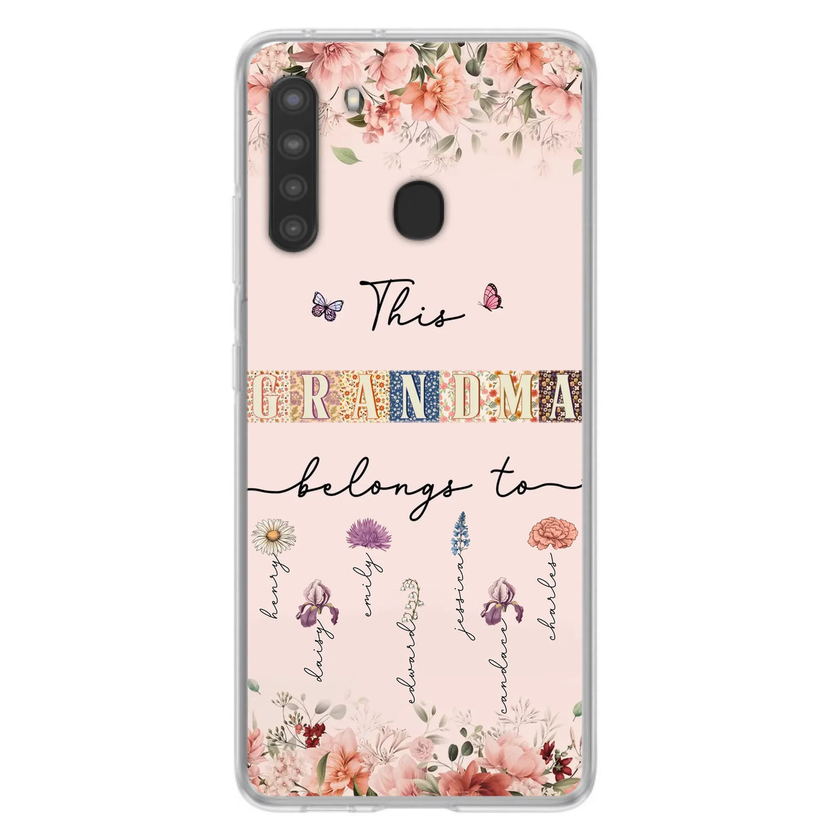 Custom Personalized Grandma/Mom Phone Case - Upto 7 Kids - Mother's Day Gift Idea for Grandma/Mom - Case for iPhone/Samsung
