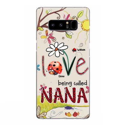 Custom Personalized Grandma/ Mom Phone Case - Gift Idea For Grandma - Upto 7 Kids - Love Being Called Gigi - Cases For iPhone/ Samsung