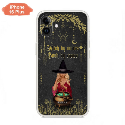 Custom Personalized Witch Phone Case - Gift Idea For Friends/Sisters/Wicca Decor/Pagan Decor - In My Kitchen Filled With Care I Welcome Water Earth Fire Air - Case for iPhone/Samsung