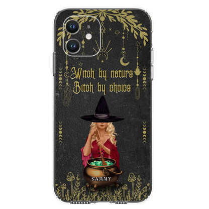 Custom Personalized Witch Phone Case - Gift Idea For Friends/Sisters/Wicca Decor/Pagan Decor - In My Kitchen Filled With Care I Welcome Water Earth Fire Air - Case for iPhone/Samsung