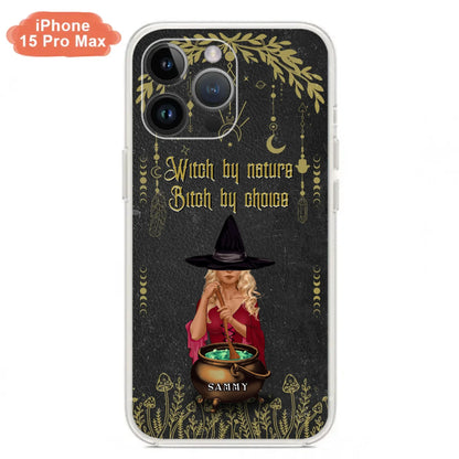 Custom Personalized Witch Phone Case - Gift Idea For Friends/Sisters/Wicca Decor/Pagan Decor - In My Kitchen Filled With Care I Welcome Water Earth Fire Air - Case for iPhone/Samsung