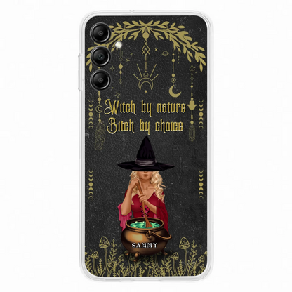 Custom Personalized Witch Phone Case - Gift Idea For Friends/Sisters/Wicca Decor/Pagan Decor - In My Kitchen Filled With Care I Welcome Water Earth Fire Air - Case for iPhone/Samsung