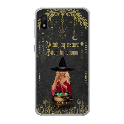 Custom Personalized Witch Phone Case - Gift Idea For Friends/Sisters/Wicca Decor/Pagan Decor - In My Kitchen Filled With Care I Welcome Water Earth Fire Air - Case for iPhone/Samsung