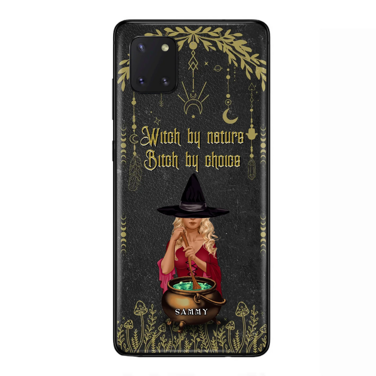 Custom Personalized Witch Phone Case - Gift Idea For Friends/Sisters/Wicca Decor/Pagan Decor - In My Kitchen Filled With Care I Welcome Water Earth Fire Air - Case for iPhone/Samsung