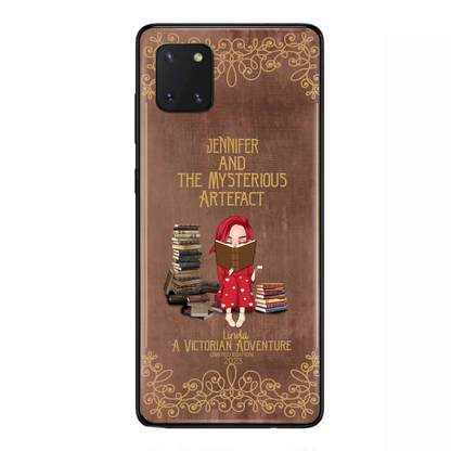 Custom Personalized Reading Girl Phone Case - Gift Idea For Reading Lovers - Mysterious Artefact - Cases For iPhone/Samsung