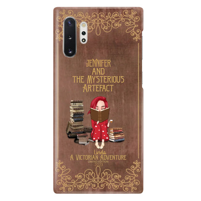 Custom Personalized Reading Girl Phone Case - Gift Idea For Reading Lovers - Mysterious Artefact - Cases For iPhone/Samsung
