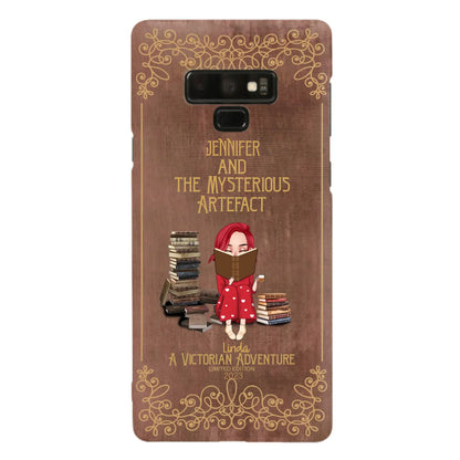 Custom Personalized Reading Girl Phone Case - Gift Idea For Reading Lovers - Mysterious Artefact - Cases For iPhone/Samsung