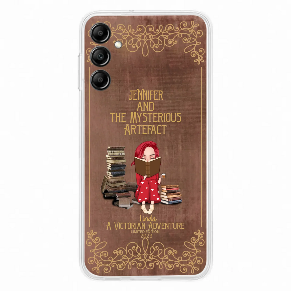 Custom Personalized Reading Girl Phone Case - Gift Idea For Reading Lovers - Mysterious Artefact - Cases For iPhone/Samsung