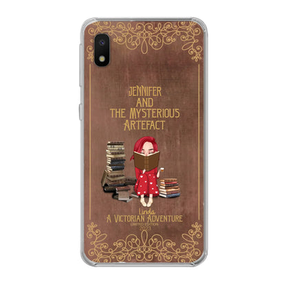 Custom Personalized Reading Girl Phone Case - Gift Idea For Reading Lovers - Mysterious Artefact - Cases For iPhone/Samsung