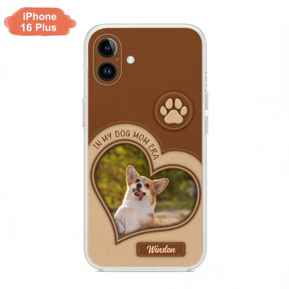 Custom Personalized In My Dog Mom Era Phone Case - Upload Photo - Gift Idea For Dog Lover/ Mother's Day - Case For iPhone/ Samsung