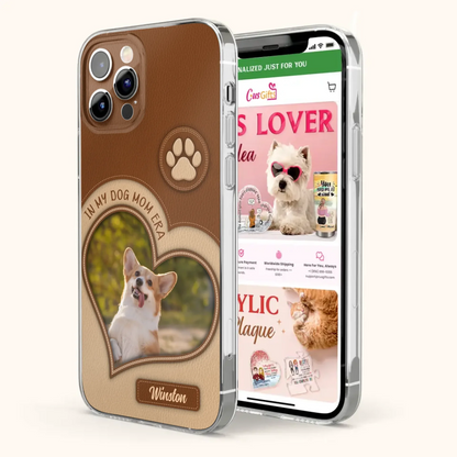 Custom Personalized In My Dog Mom Era Phone Case - Upload Photo - Gift Idea For Dog Lover/ Mother's Day - Case For iPhone/ Samsung
